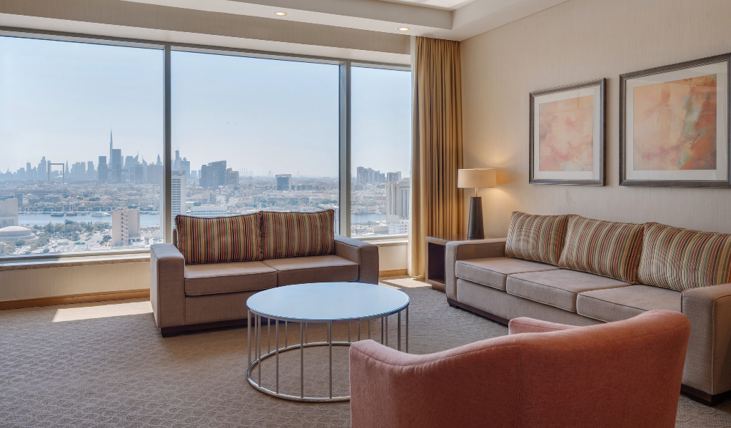 Suite Corner en el Swissotel Al Ghurair